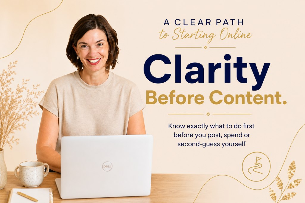 Clarity Before Content working with Katrina online